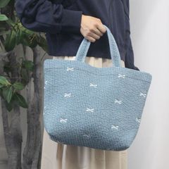 ジプソフィア リボントートバッグS アクアGypsohila Town Bag - メルカリ