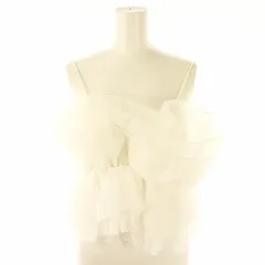 リリーブラウン Lily Brown 24SS ボリュームフリルビスチェ キャミソール F 白 /HK ■OS