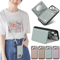 Sences iPhone 13 スマホケース iPhone 13 ケース 手帳型 ショルダー アイフォン 13 スマホケース 手帳型 カード収納 iPhone 13 携帯ケース 手帳型 肩掛け 斜めかけ ストラップ付き 落下防止 アイフォン 13 ケース カ