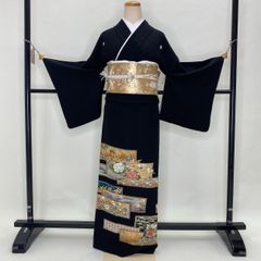 セット販売 正絹 黒留袖 帯 帯締め （帯揚げ 長襦袢希望者のみ) UG7Pjs4X2yEBAgiiedTFv3.jpg@jpg
