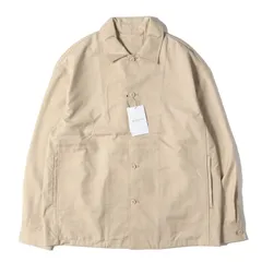 【新品】ABAHOUSE アバハウス ブルゾン サイズ:46 / 25SS インバーテッドプリーツ シャツ ブルゾン (0050-00-30001) / ベージュ / アウター ジャケット 上着【メンズ】のサムネイル