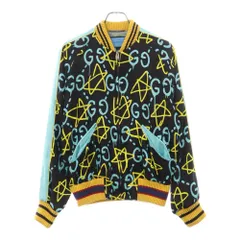 GUCCI (グッチ) GG総柄 シルク グラフィック プリント ボンバージャケット トラックジャケット ブルゾン マルチカラー 448544 ZHX82のサムネイル