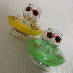 【未使用】 浮き輪つき プラスチック製 プラボム コカレロ ボムグラス 2個