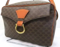 s24g-331x【中古】CELINE ｾﾘｰﾇ　OLD CELINE　ｵｰﾙﾄﾞｾﾘｰﾇ　ﾏｶﾀﾞﾑ　ｶﾞﾝﾁｰﾆ　ｼｮﾙﾀﾞｰ　ｼｮﾙﾀﾞｰﾊﾞｯｸﾞ