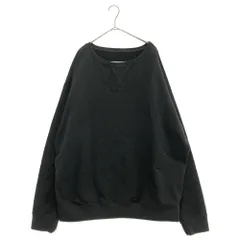Martin Margiela 10 (マルタンマルジェラ) 22SS ロゴ刺繍コットンクルーネックスウェット ブラック S50GU0188のサムネイル