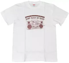 【中古】Tシャツ FAREWELL ワンマンライブ記念Tシャツ ラジカセ ホワイト Lサイズ 「FAREWELL. MY L.u.v 1st ONE-MAN LIVE『DONT TOUCH MY RADIO』」