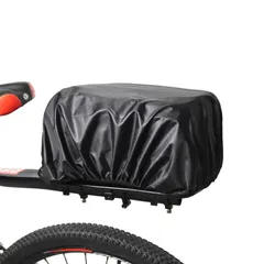 【特価商品】自転車バスケットカバー 54x47cm 前カゴカバー 自転車カゴレインカバー 防水 防塵 前後兼用 自転車カゴライナープロテクター マウンテンロードバイク 三輪車 バイクバスケット用 ブラック (ブラック L)