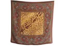 穴あり】ETRO ペイズリーサラサ大判スカーフ - メルカリ