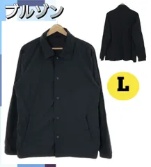 良品 アウター ジャンパー ブルゾン 長袖 襟付き 大きいサイズ ブラック L