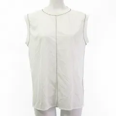 ソブ sov. ダブスタ 美品 カットソー シースルー ノースリーブ 白 ホワイト 36 S位のサムネイル