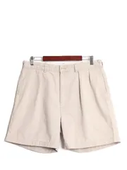 【お得なクーポン配布中!】 90s ポロ ラルフローレン コットン チノ ショートパンツ メンズ 35 古着 90年代 オールド 短パン ショーツ ツータック 半パン ワンポイント