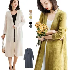 カーディガン ロング ニットカーディガン ロングカーディガン 春夏 ロング マキシ ニット ロングカーデ ロングニット 送料無料 アウター レディース 長袖 カーデ 大きいサイズ シンプル カジュアル#luyy189