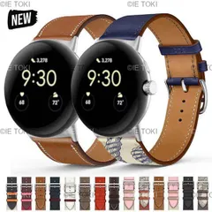 Google Pixel Watch用レザーバンド 女性用レトロプリントブレスレット ストラップアクセサリー 3 2 1 41mm 45mm