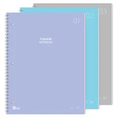 Neo smartpen〈書いてデジタル〉対応Nノート リングタイプ A4変型 横罫 144P 3冊セット 【N College Notebook カレッジノート】 NDO-DN181のサムネイル