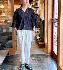 サラマリカ　JOINT LACE SLEEVE TOP