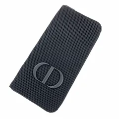 新品同様 Christian Dior クリスチャンディオール  ポーチ ブラシホルダー   ブラック ナイロン レディース メッシュ CDロゴ　240001152038