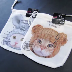 ［zakka270］コスプレ猫ちゃんの巾着袋2個