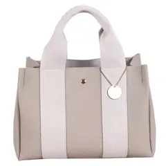 ミニトートバッグ ショルダーバッグ インナーバッグ付き ライトグレー