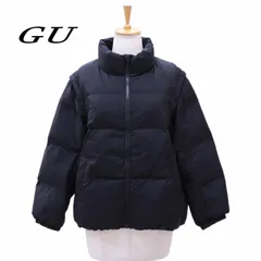 GU ジーユー ヒートパデッド2WAYブルゾン 150㎝ BLK/黒 キッズ服 男女兼用