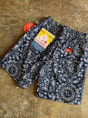 COOKMAN SHORT PANTS 新品 ペイズリー ネイビー　バンダナ柄