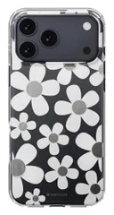 SwitchEasy iPhone 17 Pro Max対応 クリア花柄 耐衝撃ケース Fleur ホワイト