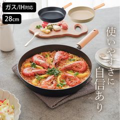 フライパン 28cm チタン＆ダイヤモンドコーティング 28cm フライパン フライパン 浅い ih フライパン 安全 フライパン 軽い 焦げ付かない 軽量 ティーダ KKN-TD28F