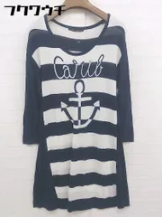 ◇ MAYSON GREY メイソングレイ ボーダー 長袖 ミニ ニット ワンピース サイズ2 ネイビー ホワイト レディース  【中古】 【1111030008016】のサムネイル