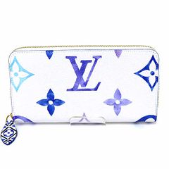LOUIS VUITTON ルイ ヴィトン LV バイ ザ プール ジッピーウォレット モノグラム･ジャイアント M82384 ホワイト ブルー 未使用品