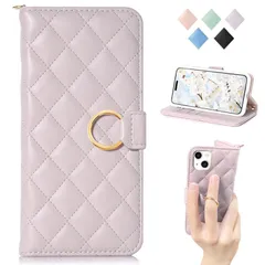 MAGICASE For iPhone15 ケース 手帳型 人気 アイフォン 15ケース 手帳型 スマホケースiphone15 チェック柄 刺繍 あいふぉん15 手帳カバー カード収納 スタンド機能 アイフォン15 保護ケース リング付き おしゃれ可愛い  0
