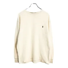 Polo by Ralph Lauren ポロ ラルフローレン SLEEPWEAR 長袖サーマルＴシャツ アイボリー(メンズ XL)中古 古着 V6433