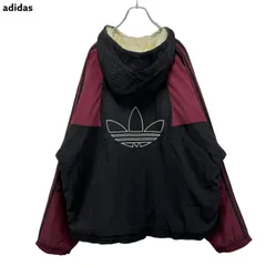 80s vintage adidas Logo Embroidery Padding Nylon Zip-up Jacket アディダス 中綿 ナイロンジャケット 刺繍ロゴ ヴィンテージ 古着