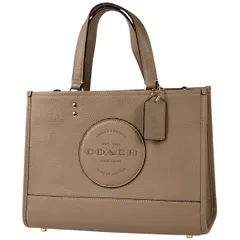 コーチ COACH デンプシー トートバッグ 2WAY ショルダーバッグ トートバッグ レザー ベージュ C2004 レディース 【中古】