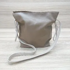 ◇ earth music&ecology ２WAY シンプル 巾着風 ハンド ショルダー バッグ ブラウン レディース E  【1301170011940】