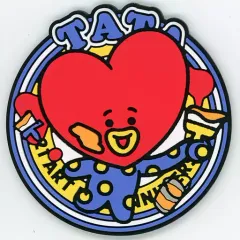 【中古】コースター TATA(ブイ) ペイントラバーコースター 「一番くじ BT21 ART 5th Anniversary」 G賞