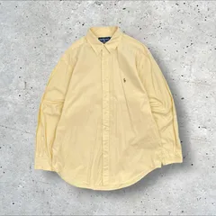 90s 00s ヴィンテージ Ralph Lauren ( YARMOUTH ) ボタンダウン ビッグサイズ 長袖 ピンオックスシャツ 16 1/2