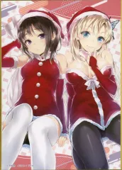 【中古】紙製品 三日月夜空＆柏崎星奈(サンタ) A6ミニ色紙 「くじ引き堂 僕は友達が少ない 15周年記念オンラインくじ」 D-15賞