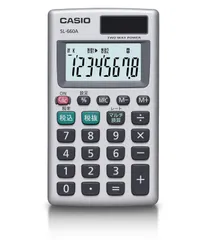 在庫処分CASIOカシオ パーソナル電卓 税計算 マルチ換算 カードタイプ 8桁 SL-660A-N