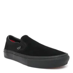 VANS SHOES バンズ シューズ スニーカー スリッポン SKATE SLIP ON BLACK/BLACK（US企画）　スケートボード スケボー