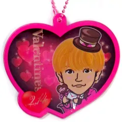 【中古】キーホルダー 中島颯太(FANTASTICS) 背景付きクリアチャーム 特別オンラインブース ～バレンタイン2022～ グッズ