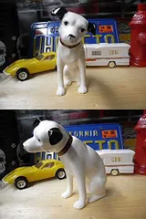 【正規ライセンス品】ビクター ニッパー犬 陶器置物 13cm / NIPPER ディスプレー のサムネイル