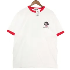 【新品 未使用】 UNITED ATHLE OSAMU GOODS オサムグッズ 春夏★ 半袖 リンガー Tシャツ Sz.XL メンズ 白