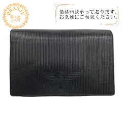 未使用 ヴァレクストラ クラッチ 鍵付 アザラシ 黒 ブラック ITALY vlx083.jpg