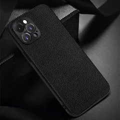 iPhone14Pro  Max ケース ファブリック ブラック 黒 iPhoneケース　アイフォンケース　スマホケース　携帯　スマホカバー　iPhoneカバー　アイフォンカバー　保護　耐衝撃　メンズ　レディース　ユニセックス　iPhone14プロマックス