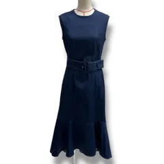 CELFORD セルフォード ベルト付きフィッシュテールワンピース ドレス ロングワンピース ノースリーブワンピース デニム ストレッチ インディゴ ネイビー 紺 サイズ36 レディース 夏 ゴーゴー古着マルイ北千住店 23 No.618