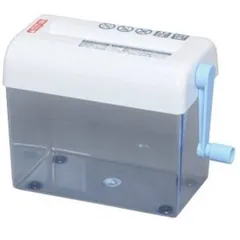 【公式】シュレッダー 家庭用 手動 静音 アイリスオーヤマ 業務用 ハンドシュレッダー H62ST 手動式 ストレートカット A4用紙縦2つ折1枚 ハガキ対応