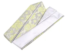 着物美人 送料込み 重ね襟 ラメレース くすみ 伊達襟 重ね衿 掛け襟 襟 振袖重ね襟 成人式重ね襟 重ね襟くすみ 重ね襟レース 重ね襟ラメ 重ね襟黄 成人式 結婚式 入学 卒業式 振袖 訪問着 着物 袴 4way 【 銀 黄 銀 両面 】m339229E1