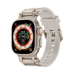 アップルウォッチバンド（Apple Watchバンド）ステンレスコネクトTPUバンド【チタンスターライト】42mm/44mm/45mm/46mm/49mm対応 [BELTIES]