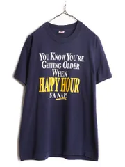 【お得なクーポン配布中!】 90s USA製 ジョーク メッセージ プリント 半袖 Tシャツ メンズ L / 90年代 オールド 当時物 シングルステッチ ヘビーウェイト グラフィック