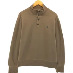 古着 ラルフローレン Ralph Lauren POLO by Ralph Lauren ハーフボタン スウェットシャツ トレーナー メンズL相当/eaa548120