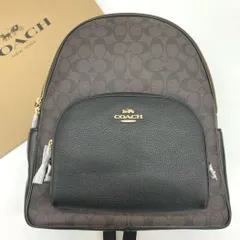 [COACH] コーチ ラージ コート バックパック シグネチャー キャンバス 6495